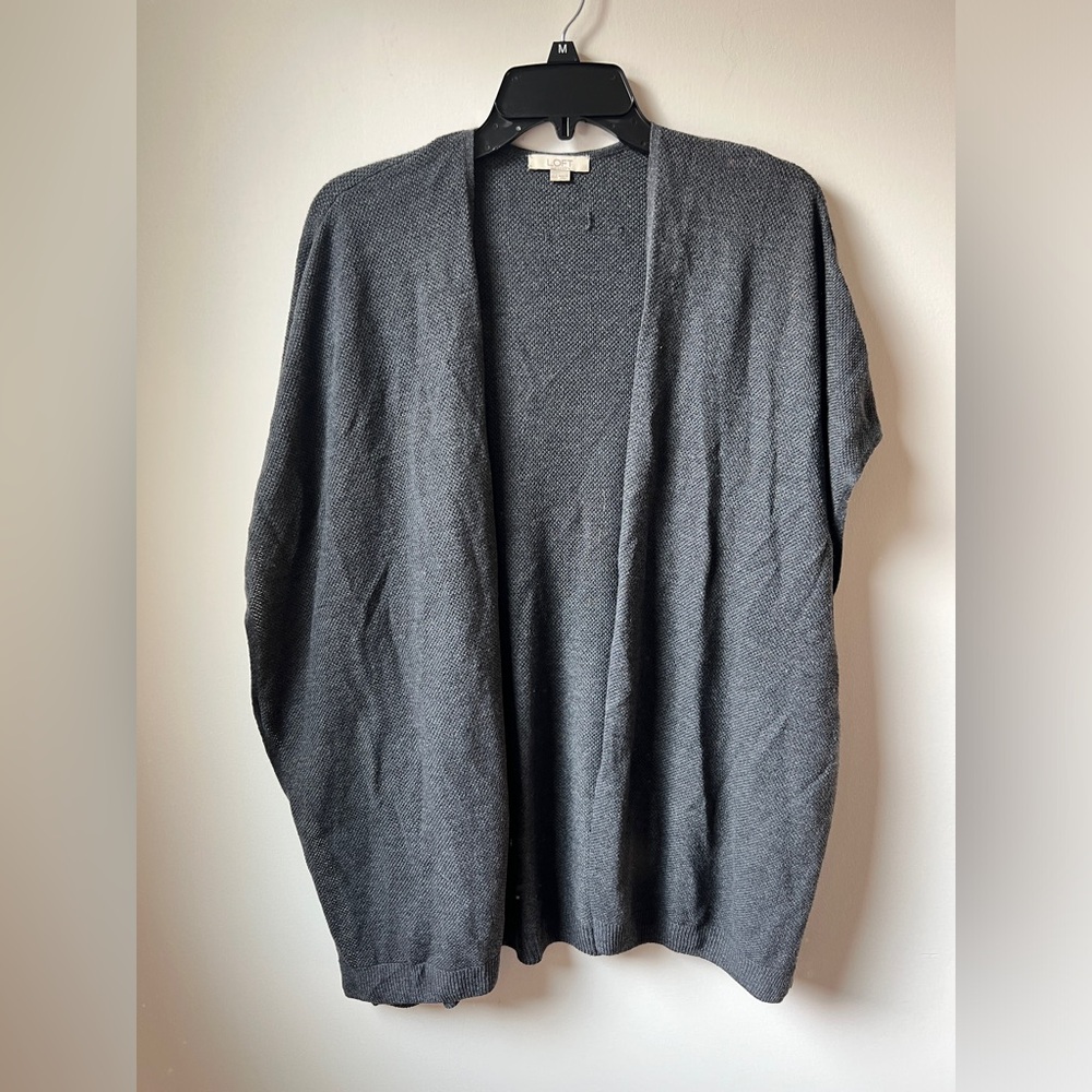 LOFT Charcoal Knit Sweater